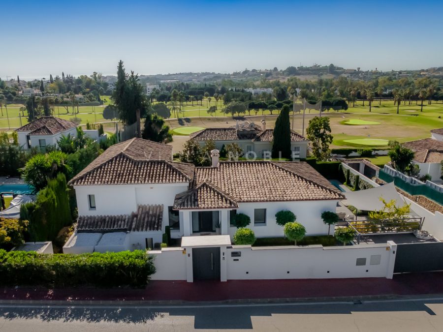 Stunning modern Mediterranean villa nestled in the heart of Marbella’s Golf Valley, Nueva Andalucia