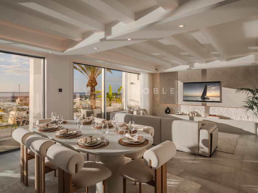 THE BEST PENTHOUSE IN PUERTO BANUS - JUST REFURBISHED TO THE HIGHEST STANDARDS !