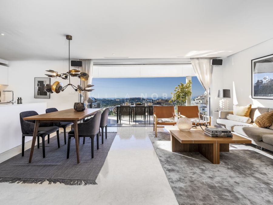 Luxury duplex penthouse is located in the prestigious La Morelia de Marbella, Nueva Andalucia, Marbella.