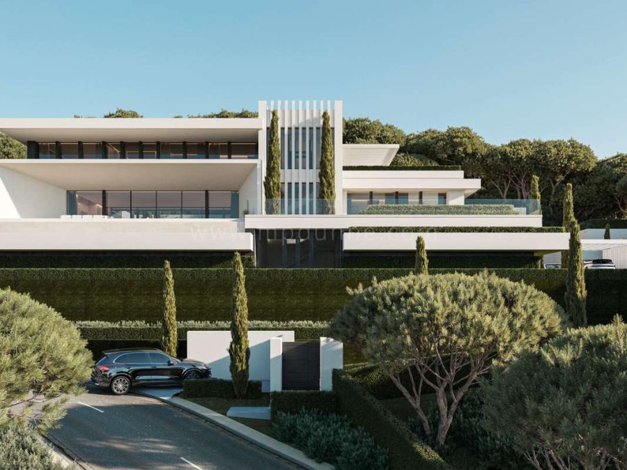 Villa de luxe avec six chambres et vue sur la mer à Benahavís