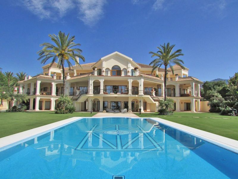 Front Line Beach Marbella Mansion for Rent