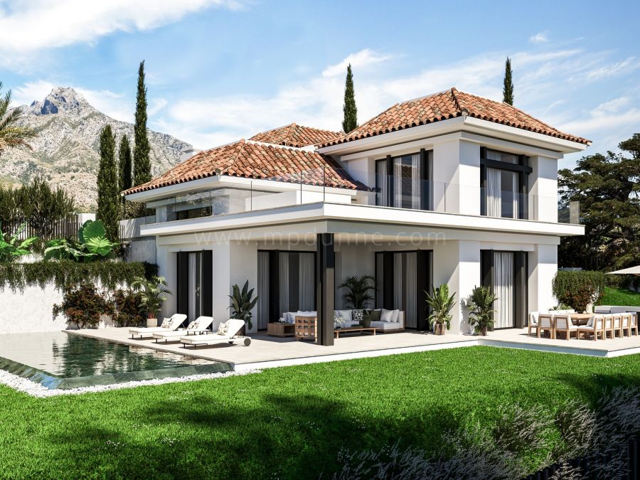 Villas Contemporaines avec Piscine Privée Chauffée sur le Golden Mile de Marbella