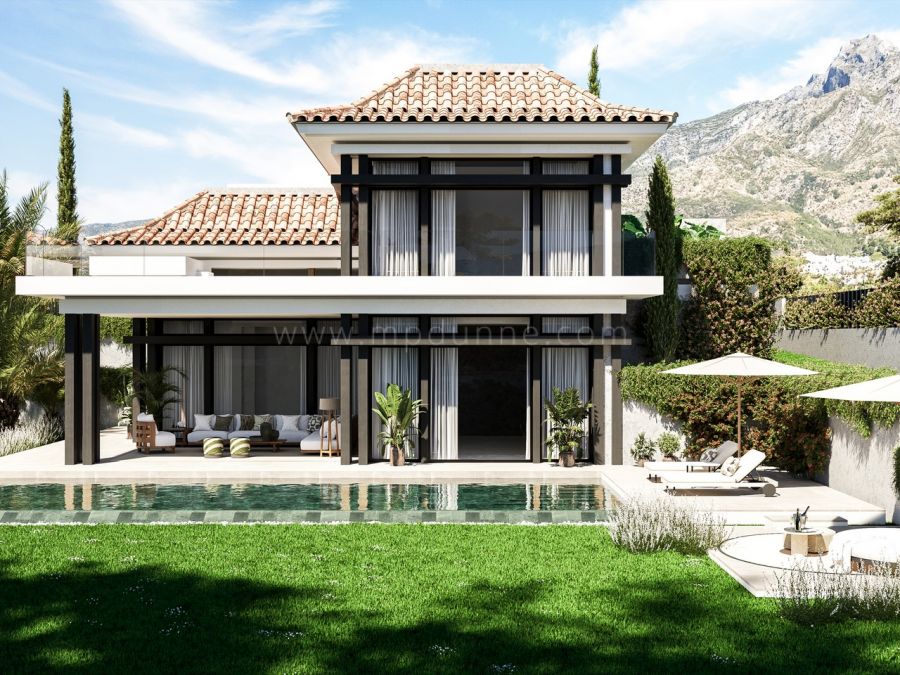 Villas Contemporaines avec Piscine Privée Chauffée sur le Golden Mile de Marbella