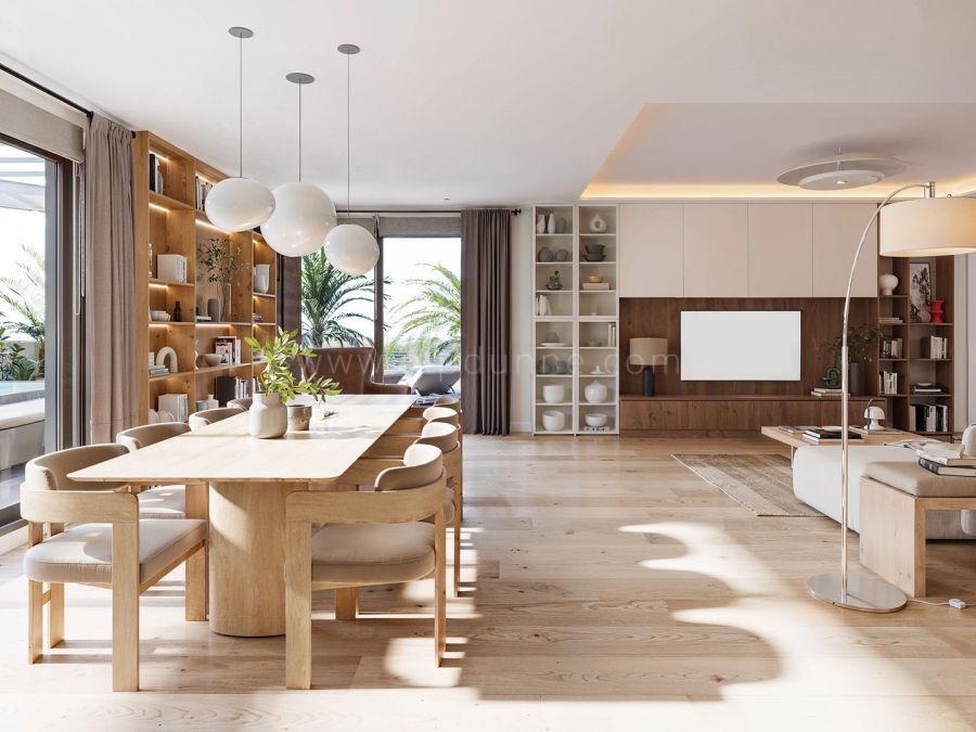 Lakün: Elegantes Urban Resort in Mijas mit Meerblick