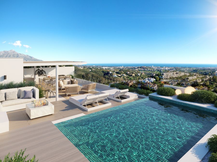 Luxury new development with stunning views in Benahavis