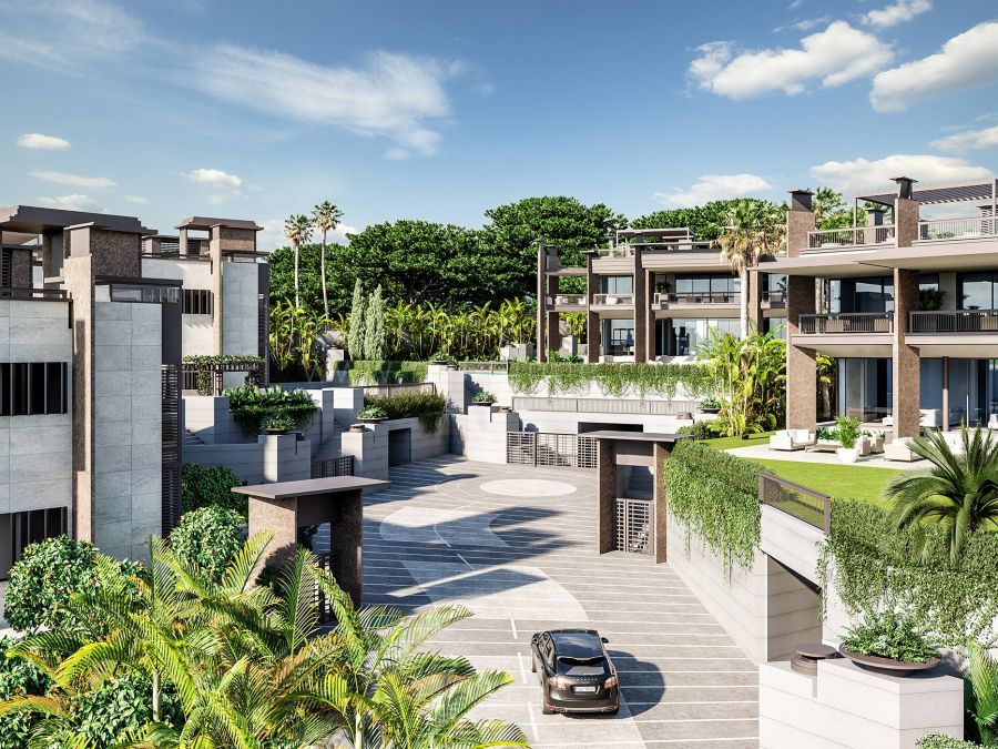 Développement fermé de villas à distance de marche de Puerto Banus