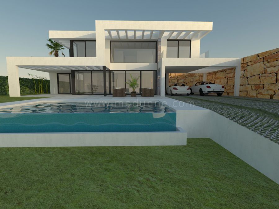 New modern villa under construction in Mijas