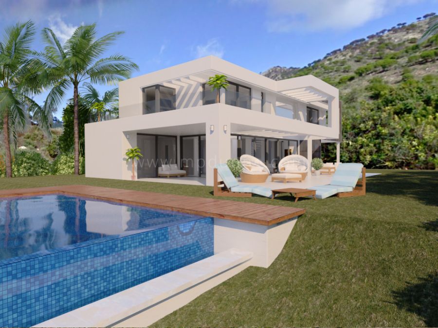 New modern villa under construction in Mijas
