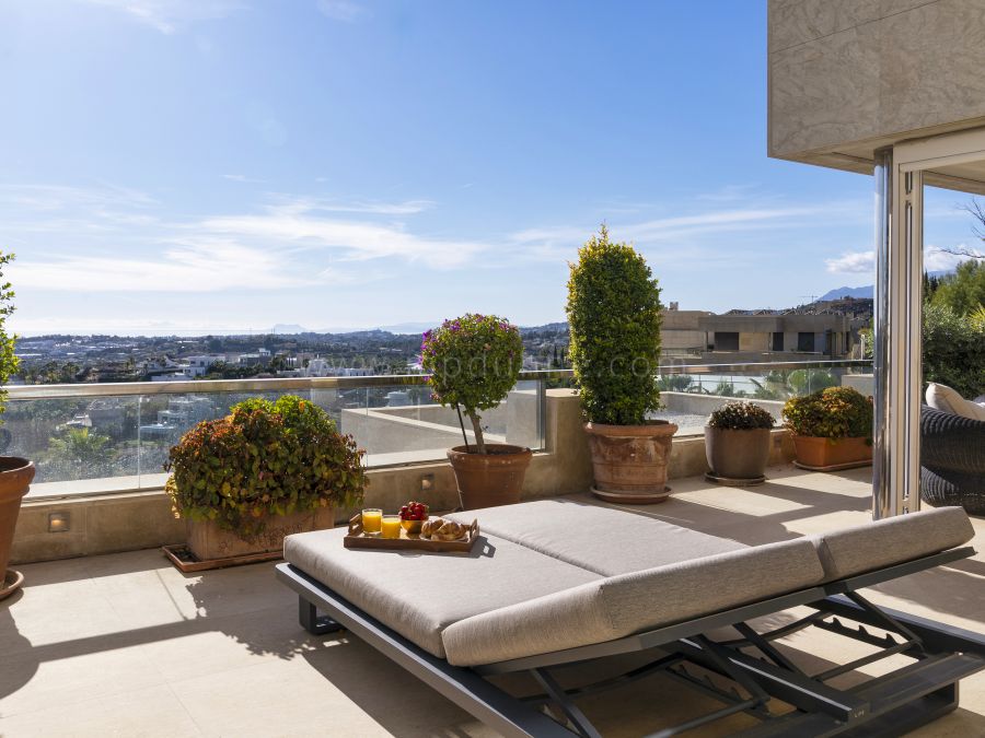 Appartement Los Arrayanes - Vue panoramique sur la mer, Nueva Andalucía