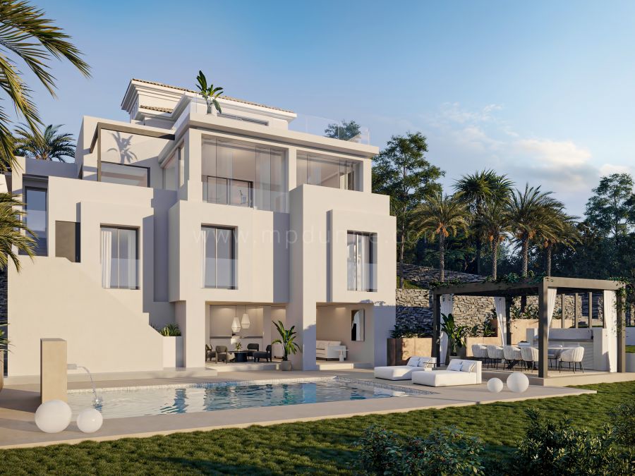 Neue Villa im andalusischen Stil, in einer geschlossenen Wohnanlage, Nueva Andalucia