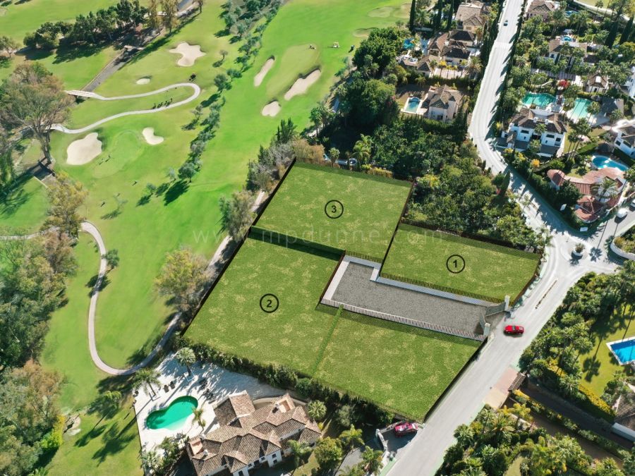 Frontline Golf Plot with Projec for modern villa Nueva Andalucia