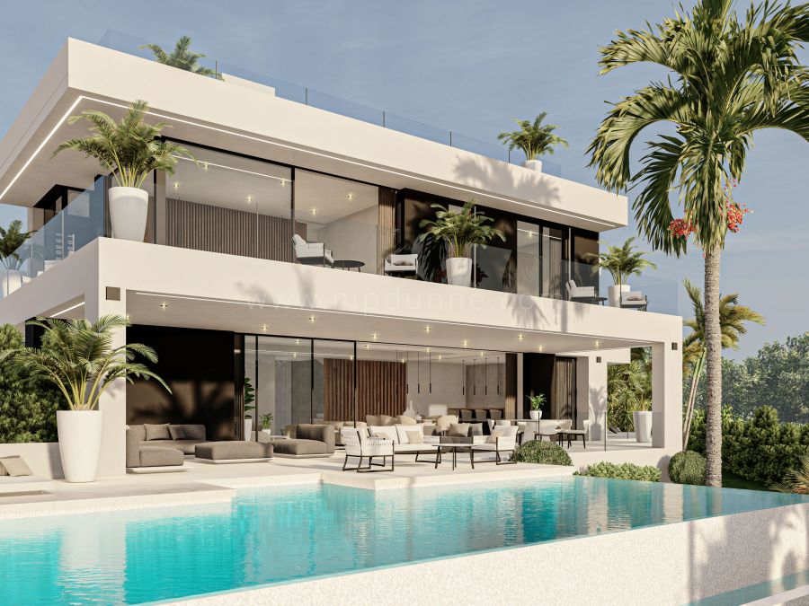 Nuevas Villas Modernas a poca distancia en Marbella Milla de Oro