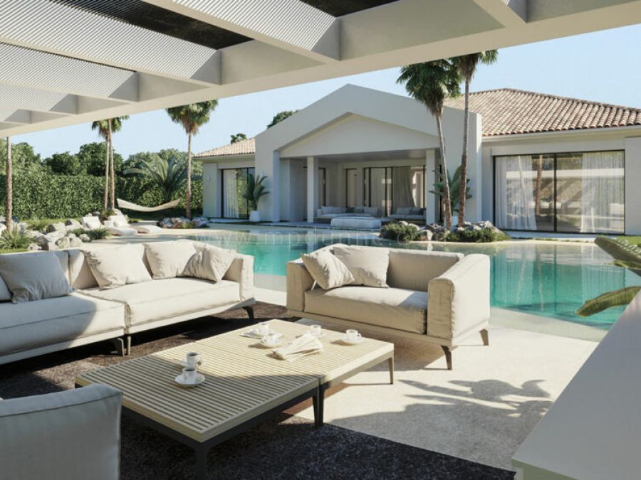 Villa en construcción inspirada en Bali con cancha de baloncesto en Aloha