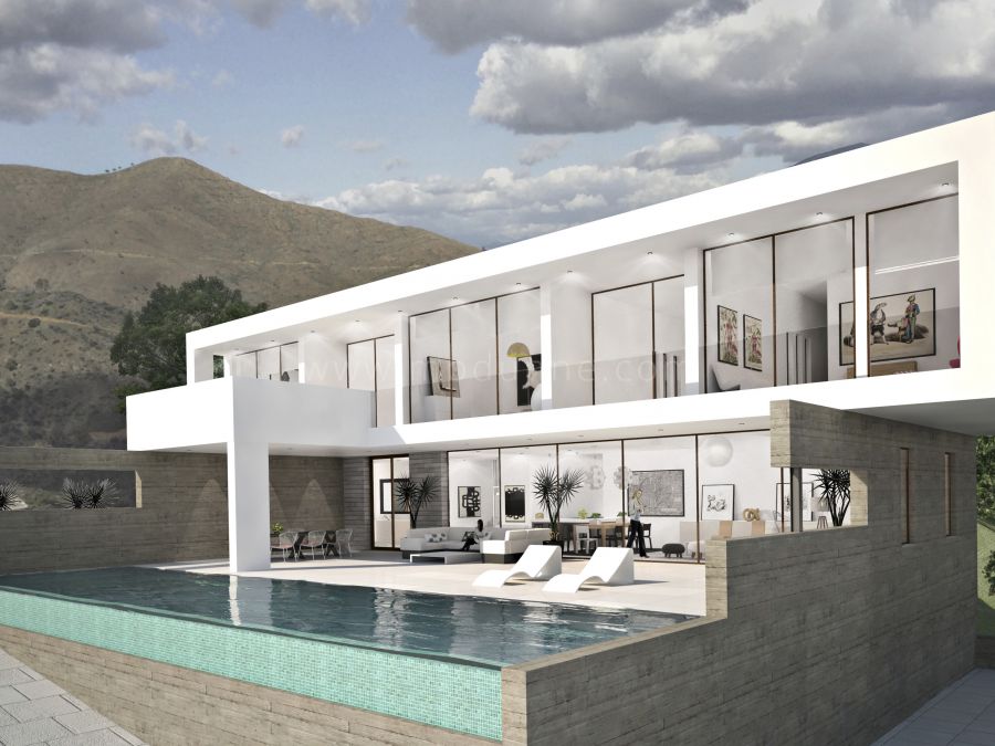 Villa contemporaine en construction à Marbella Est