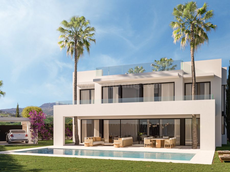 Moderne Villa im Bau, Neue Goldene Meile, Estepona
