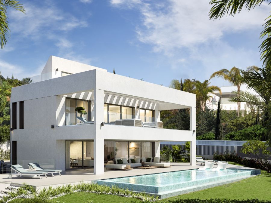 Moderna Villa en Construcción en Guadalmina Baja