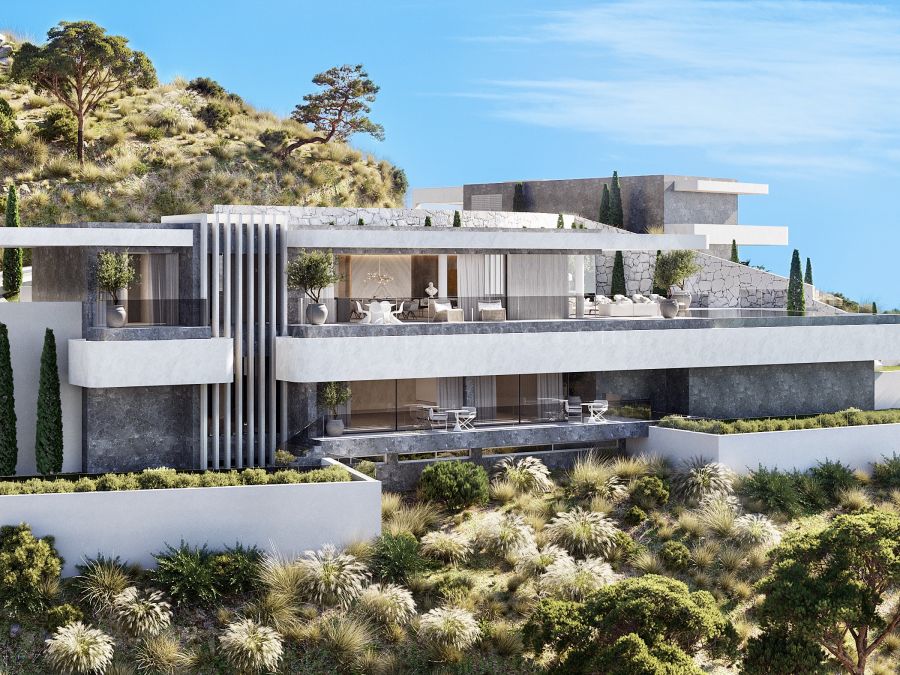 Complexe de villas de luxe en construction à El Real de la Quinta