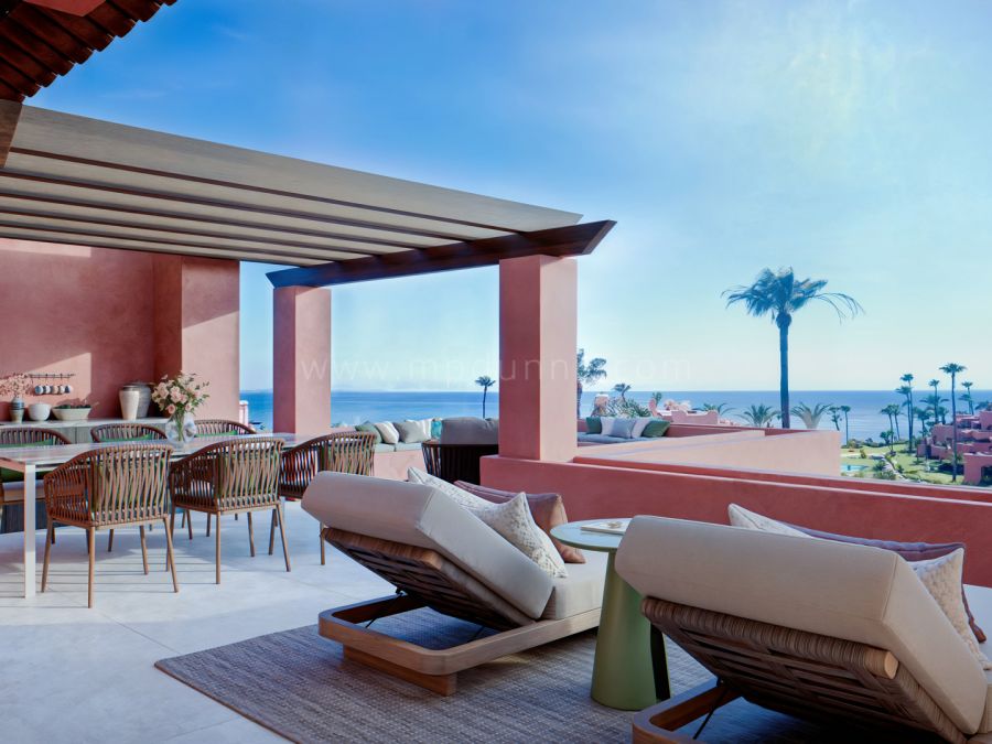 Beachside Duplex Penthouse with Sea Views in the New Golden Mile Estepona