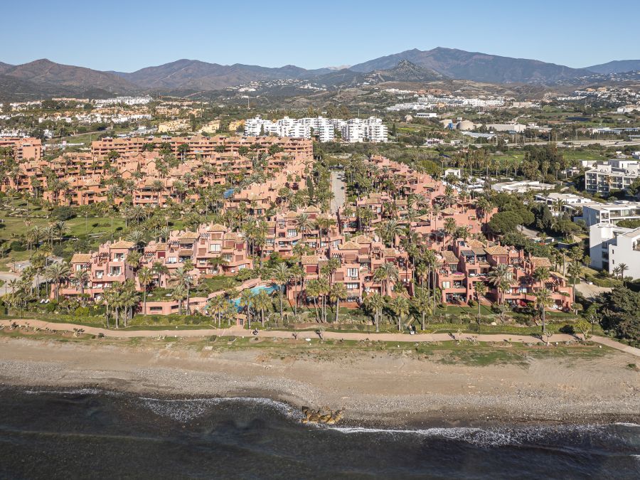 Erdgeschosswohnung direkt am Strand mit Meerblick