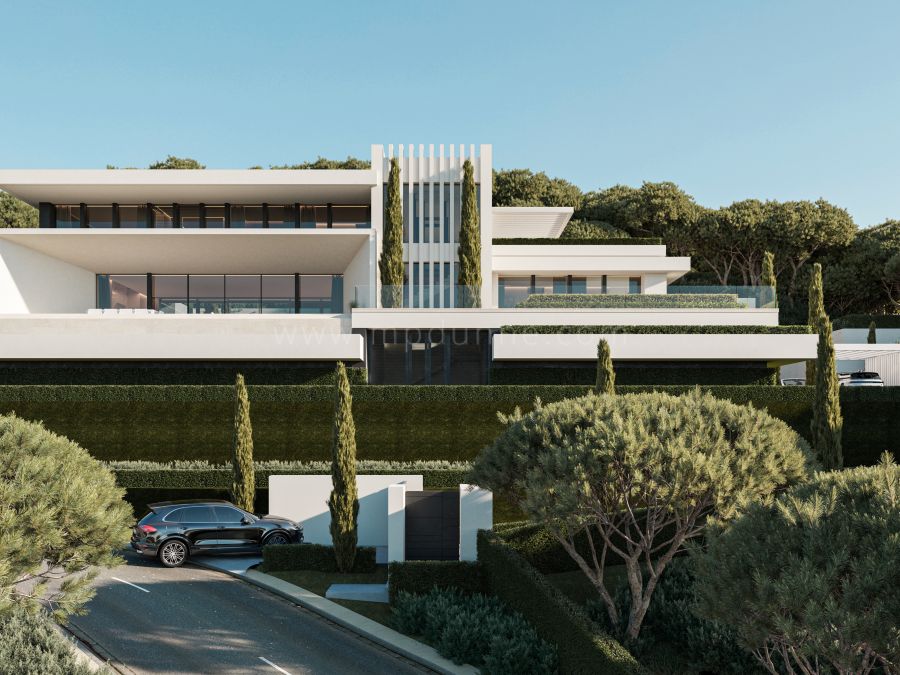 Luxusvilla mit sechs Schlafzimmern und Meerblick in Benahavís