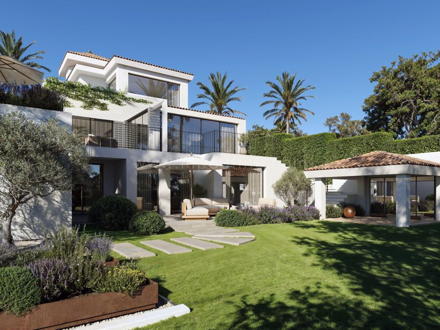 Villa escandinava con vistas al mar en Los Naranjos Hills, Nueva Andalucía