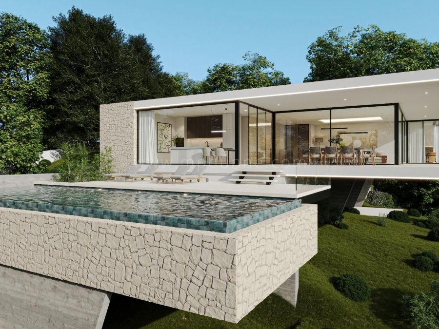 Vier Schlafzimmer Villa mit Meerblick in Monte Mayor