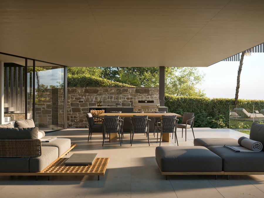 Villa moderne avec vue mer à La Cerquilla, Marbella