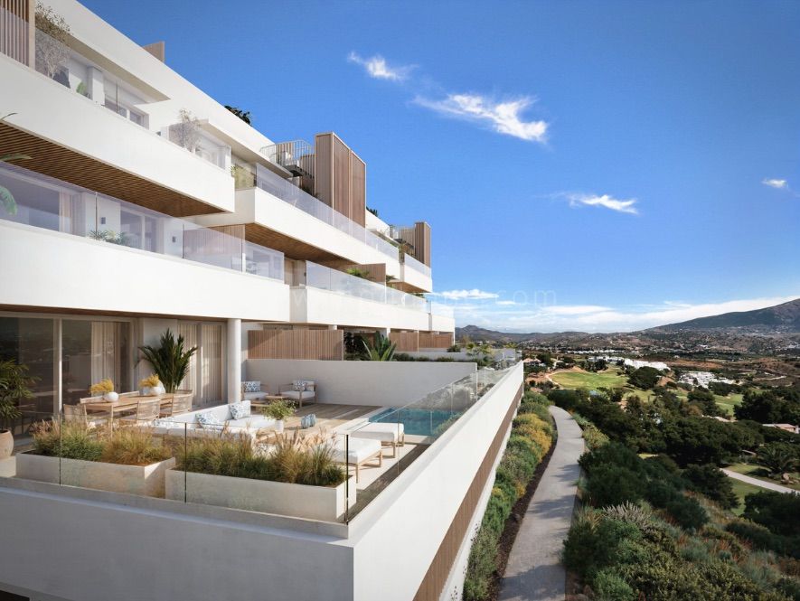 Apartamento de dos dormitorios con vistas panorámicas en La Cala de Mijas
