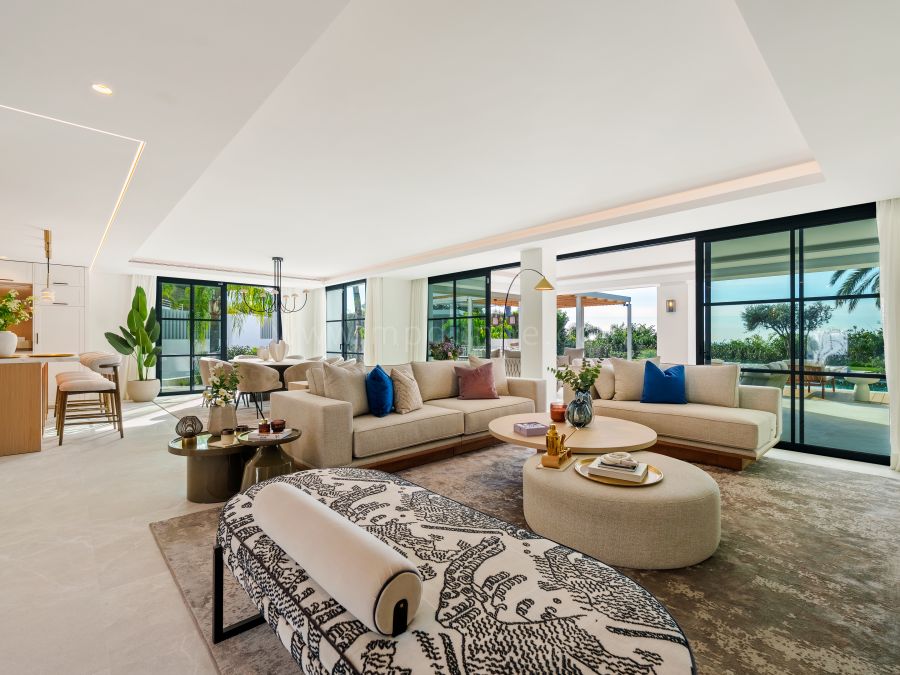 Villa Mediterránea Moderna con Vistas al Mar en La Quinta