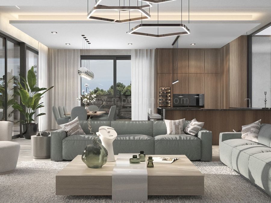 Villa Alfa: Luxusvilla mit Panoramameerblick in El Madroñal, Benahavis