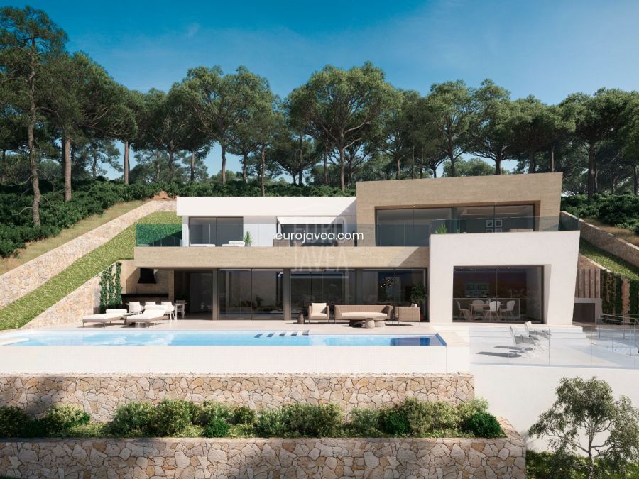 Luxury villa under construction for sale in Jávea with stunning sea views