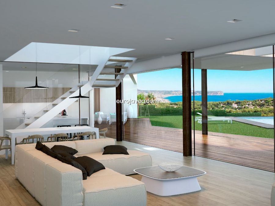 Project of a villa for sale in Jávea, close to Tosalet urbanization with sea views