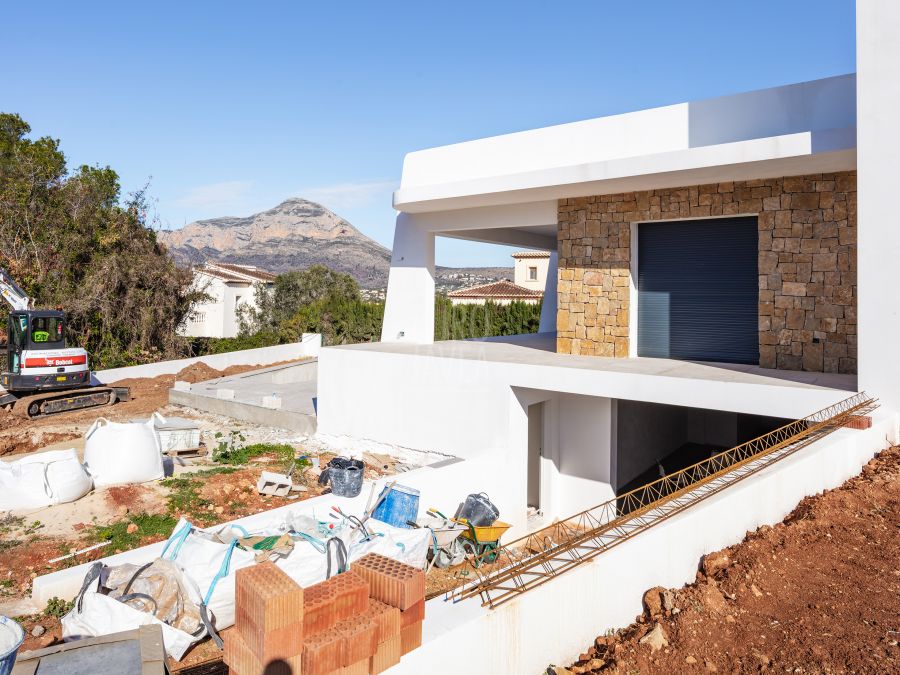 Nouvelle villa de luxe près de la plage d'Arenal avec vue imprenable sur le Montgo