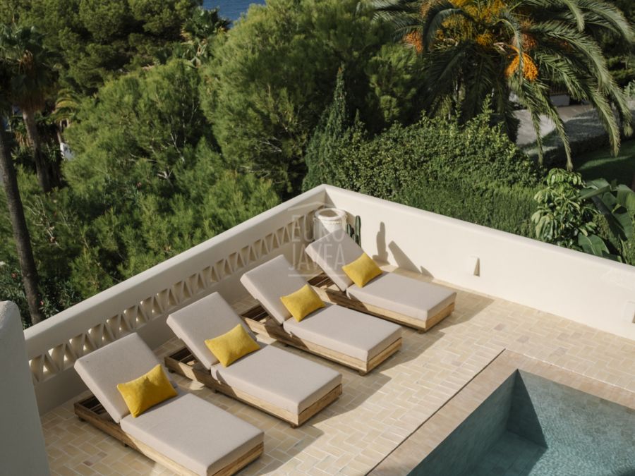 " Casa Garrofer " Lujosa villa de estilo Ibiza con vistas panorámicas al mar