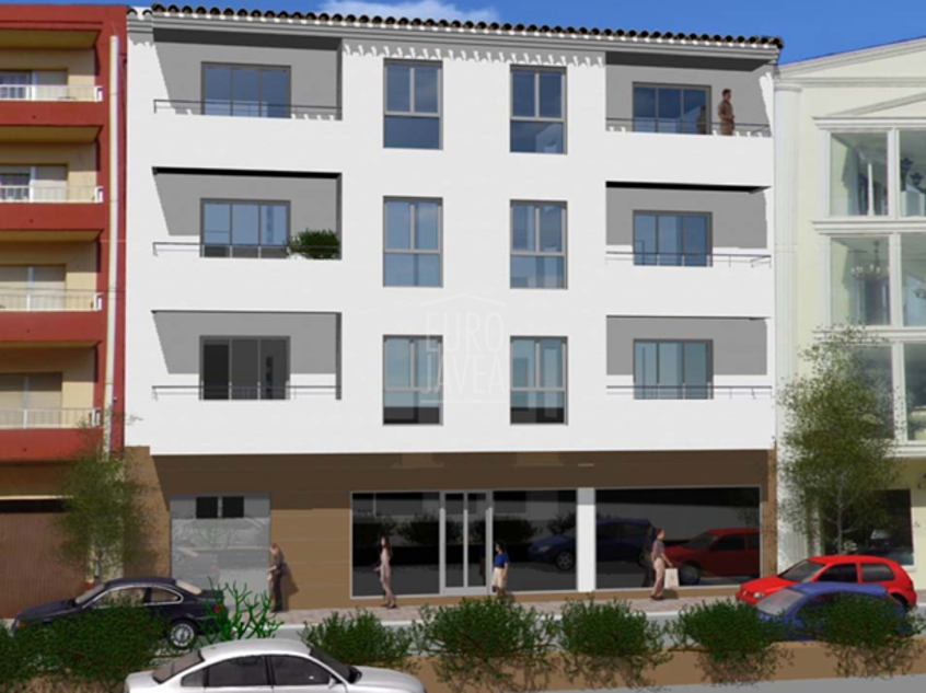 Bright first floor apartment situated in the Plaza Building, in the centre of Teulada.