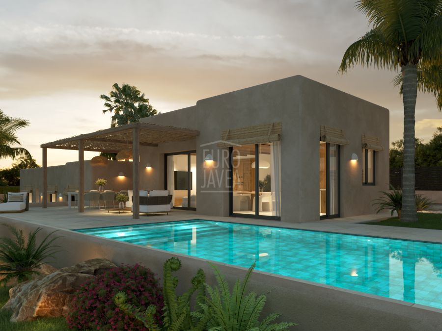 Villa mediterránea de reciente construcción que combina elegancia y confort