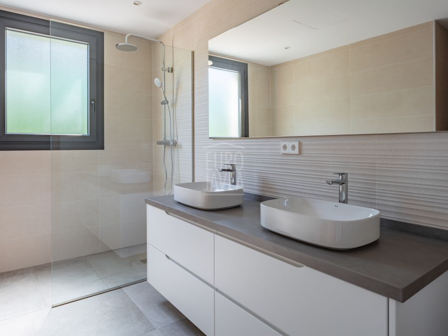 Villa Paros de plain-pied en construction avec vue dégagée sur le Montgó