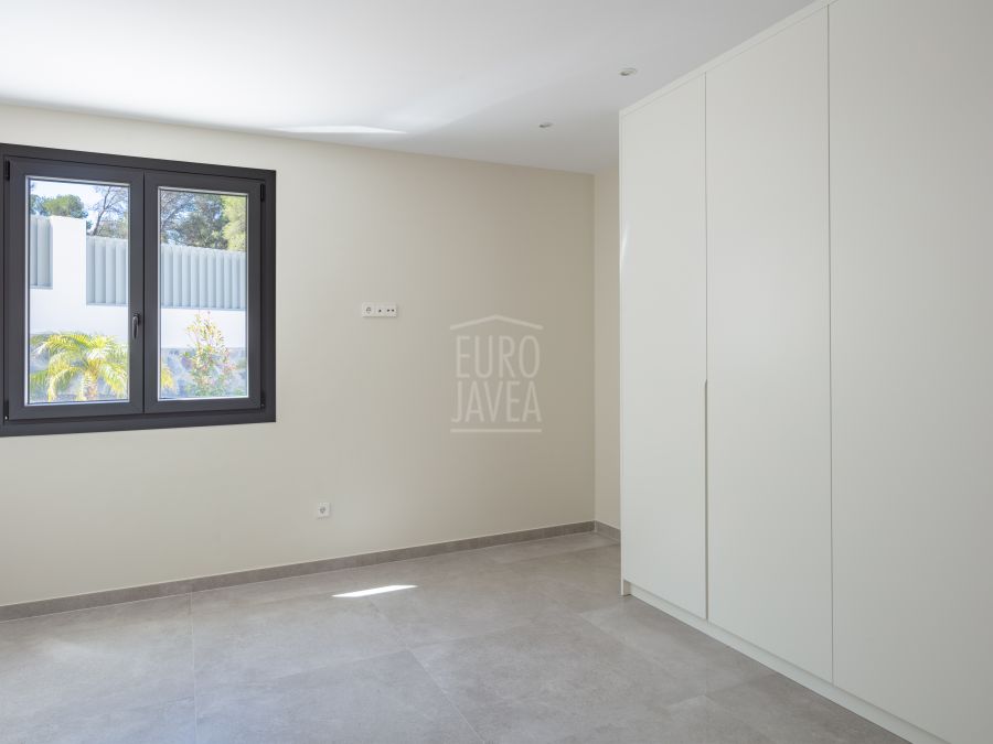 Villa Paros de plain-pied en construction avec vue dégagée sur le Montgó