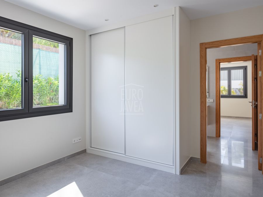 Villa Paros de plain-pied en construction avec vue dégagée sur le Montgó
