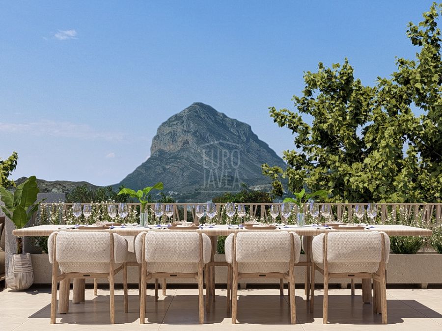 Luxury penthouse with spacious terrace in the Blooming Village Residence, Jávea