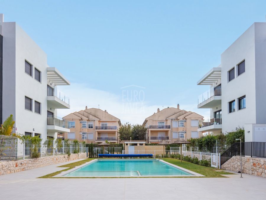 Appartement neuf en rez-de-chaussée avec grand espace extérieur à Arenal, Jávea
