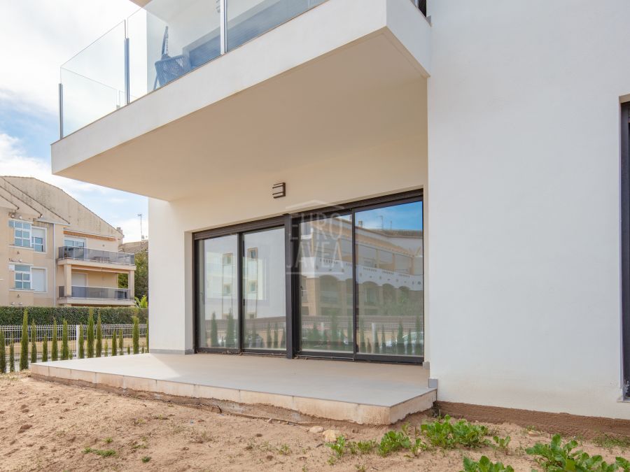 Appartement neuf en rez-de-chaussée avec grand espace extérieur à Arenal, Jávea