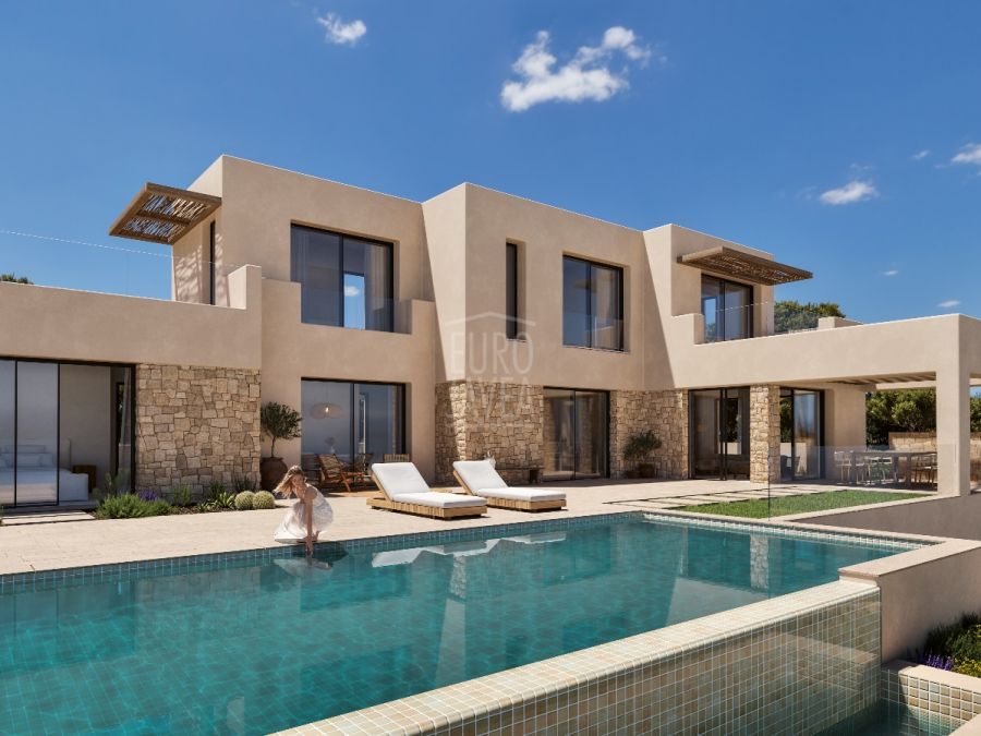 Can Brisa, exclusiva villa mediterránea con piscina infinity y vistas panorámicas