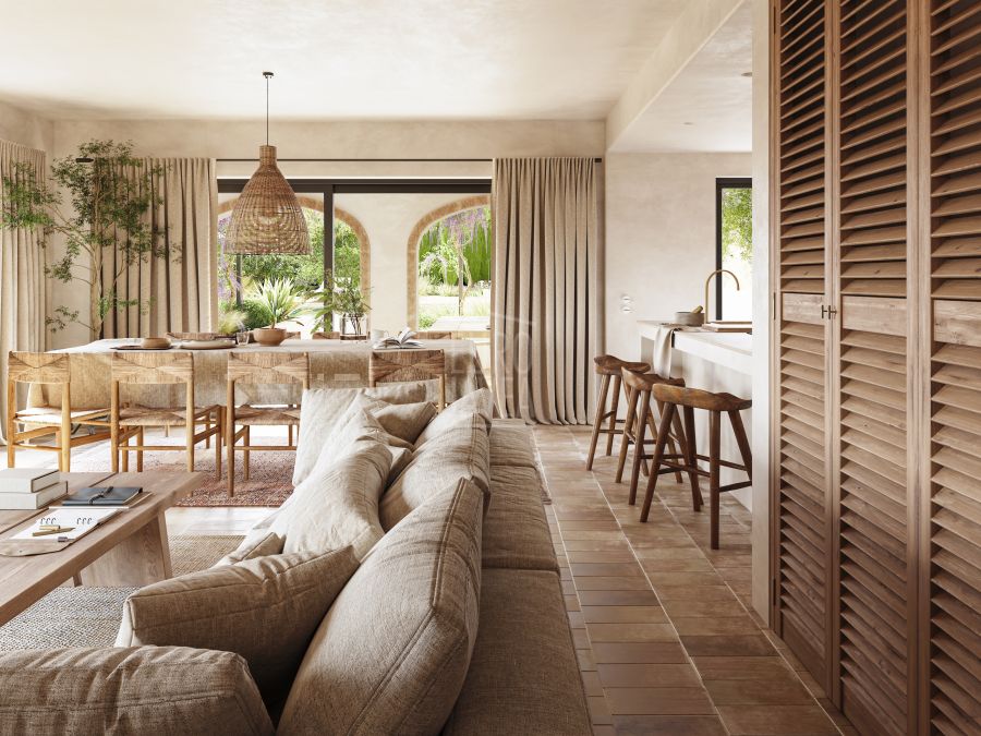 Luxury retreat, Casa Llicsó with panoramic sea view in La Corona