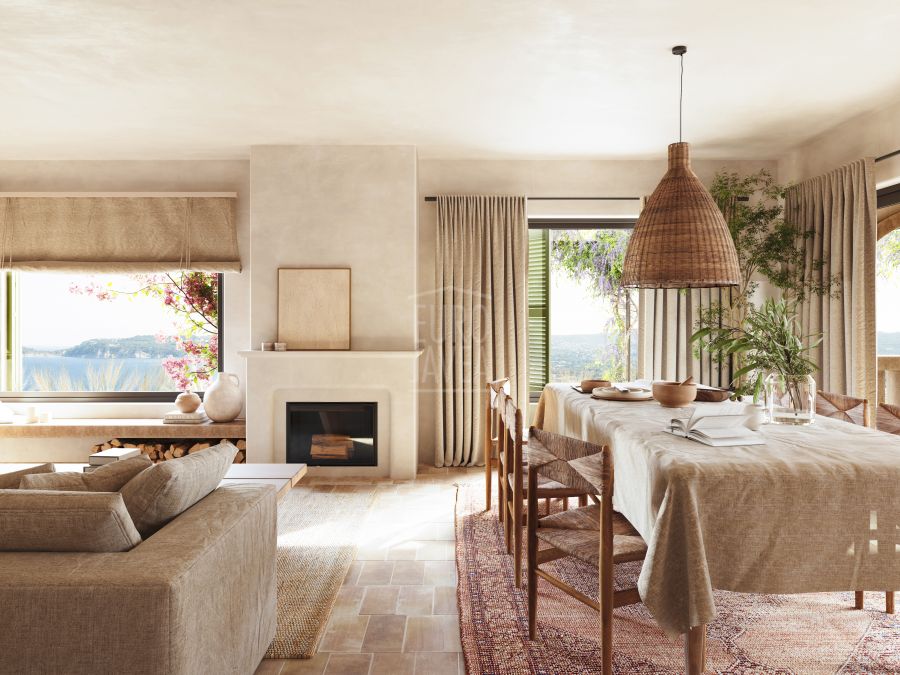 Luxury retreat, Casa Llicsó with panoramic sea view in La Corona