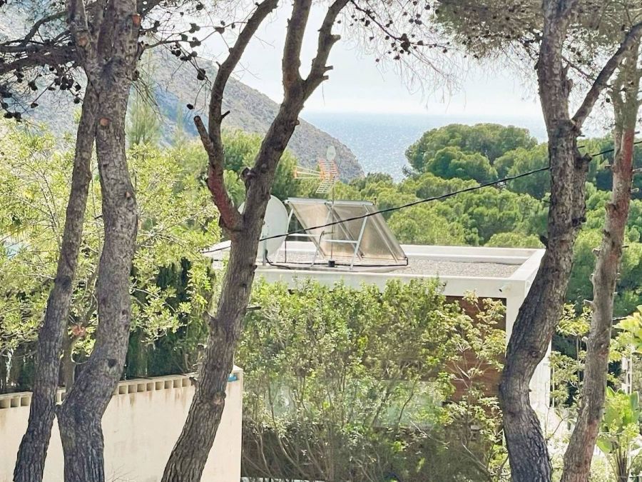 Luxueux complexe de villas de style ibicenco, à quelques pas de la mer à Moraira