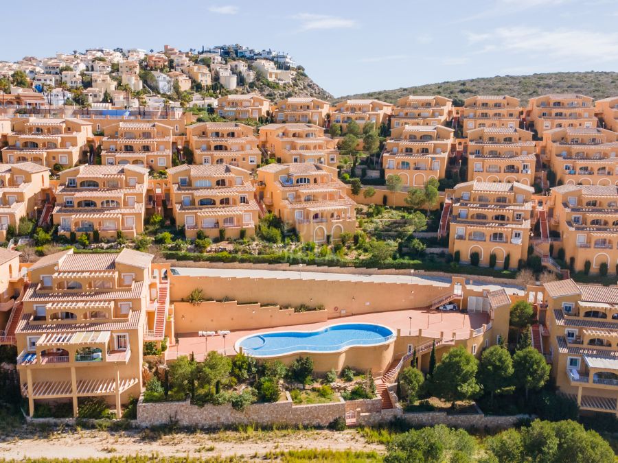 Appartement met panoramisch uitzicht in een rustige woonwijk in Cumbre del Sol