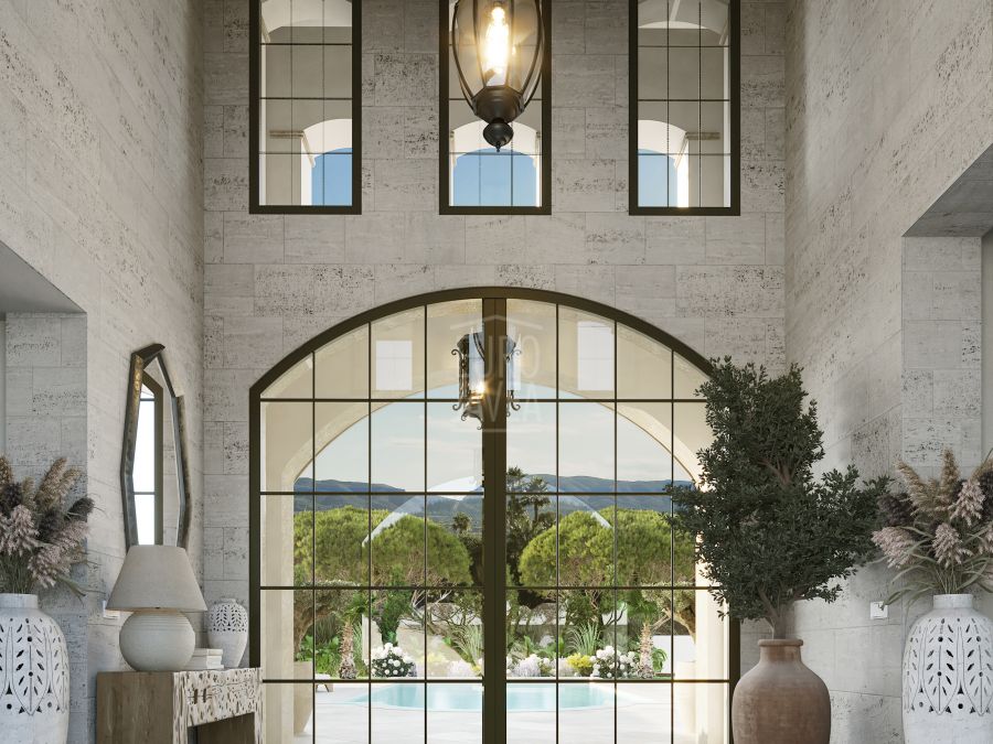 Proyecto de villa de lujo con arquitectura elegante y máxima luminosidad junto al Montgó