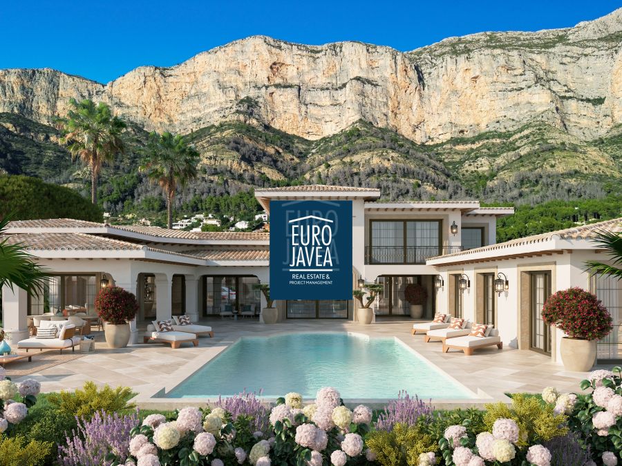 Proyecto de villa de lujo con arquitectura elegante y máxima luminosidad junto al Montgó