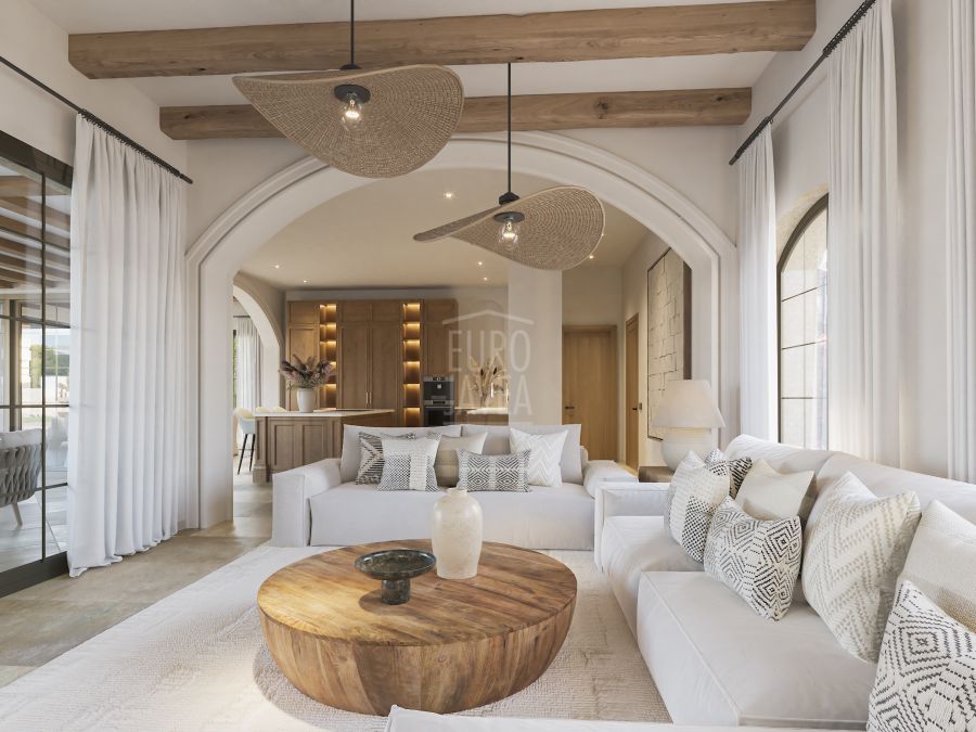 Proyecto de villa de lujo con arquitectura elegante y máxima luminosidad junto al Montgó